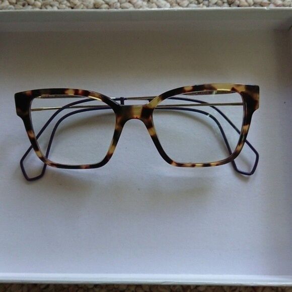 MIU MIU Tortoise EYEGLASSES VMU 02P - frame Only - Picture 1 of 13